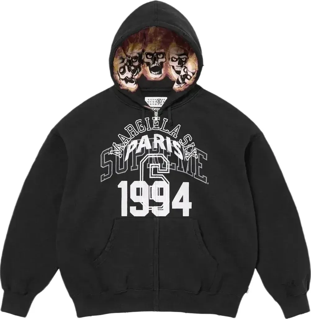 Maison Margiela x Supreme Hoodie (Black) Rep — Kakobuy Spreadsheet