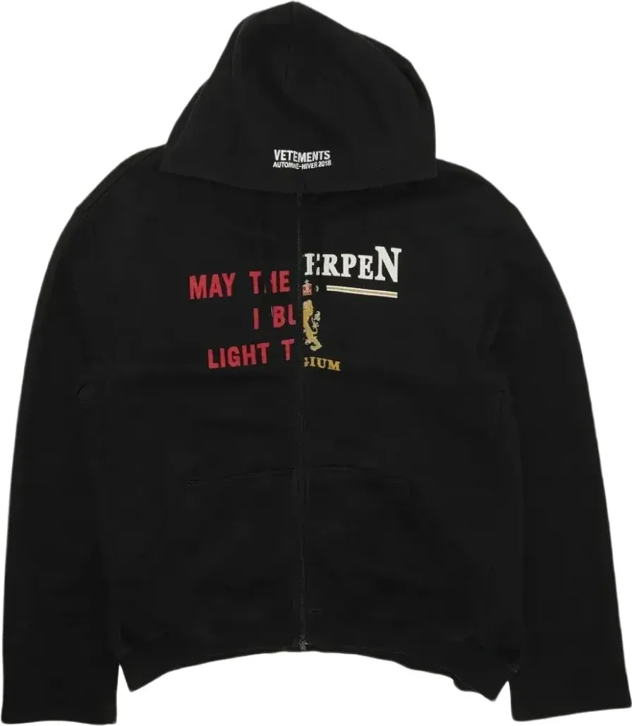 VETEMENTS Antwerp Split Zip Up Rep — Kakobuy Spreadsheet