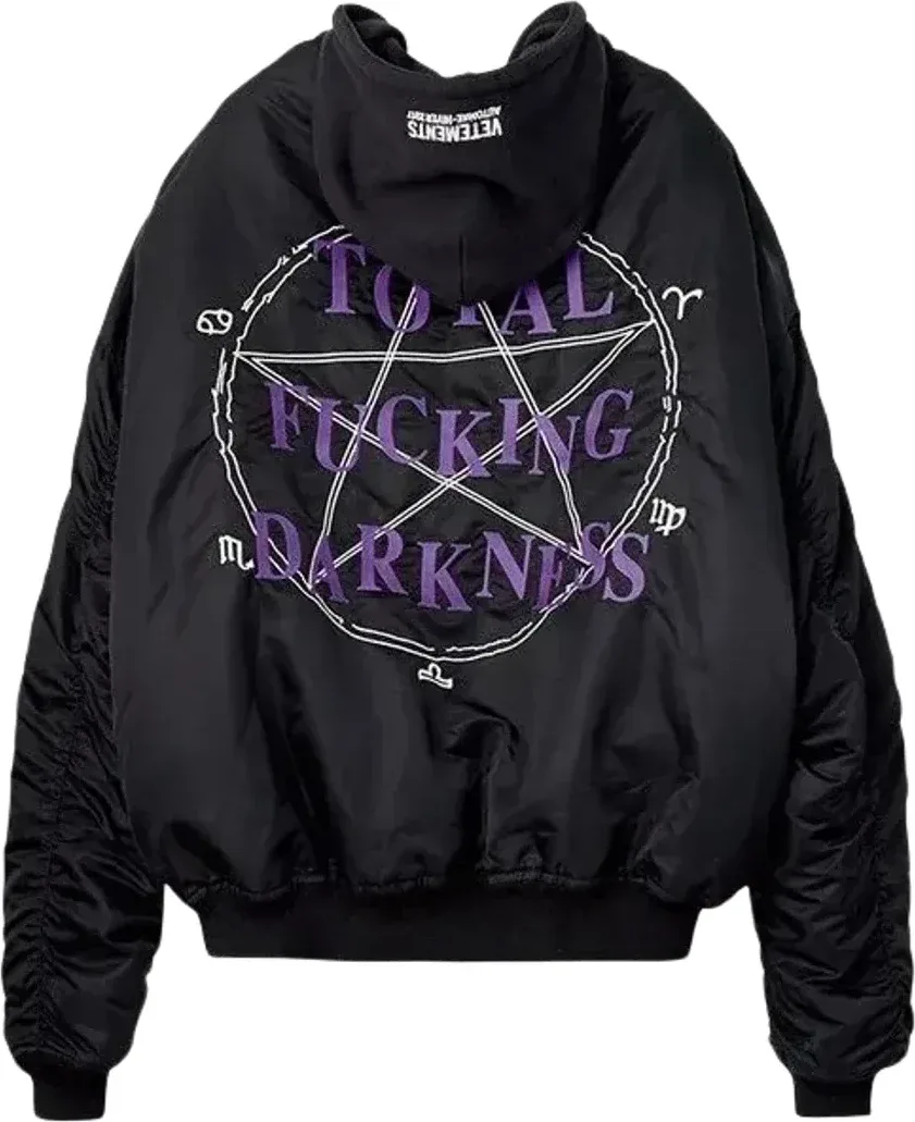 Vetements Total Fucking Darkness Bomber Rep — Kakobuy Spreadsheet