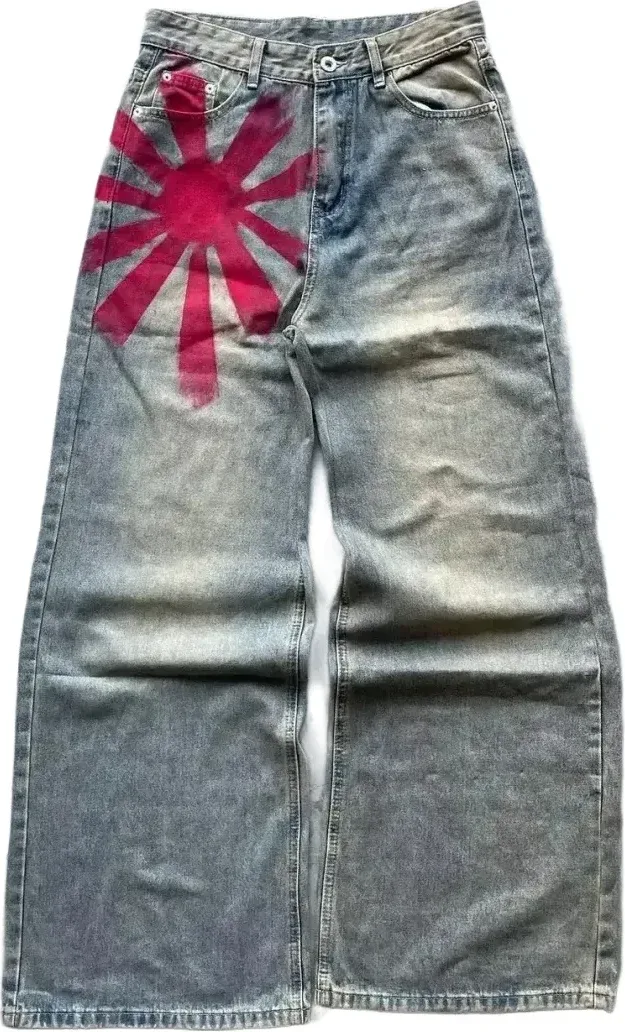 From the street Washed Jeans (Red/Grey) Rep — Kakobuy Spreadsheet