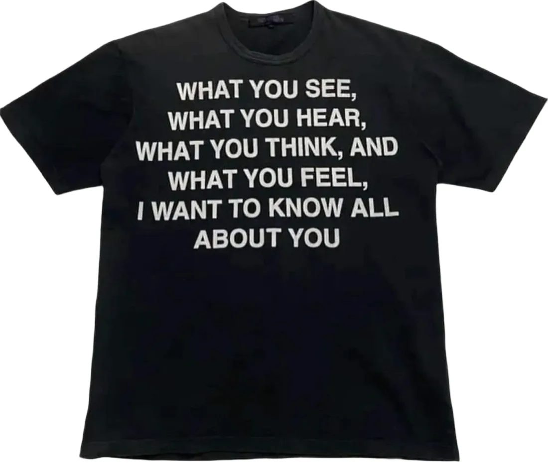 Comme des Garcons x Junya Watanabe SS02 Poem Tee Rep — Kakobuy Spreadsheet