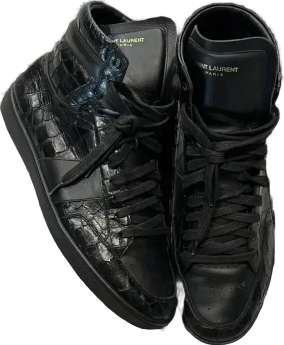 Saint Laurent Crocodile Leather High Top Sneaker Rep — Kakobuy Spreadsheet