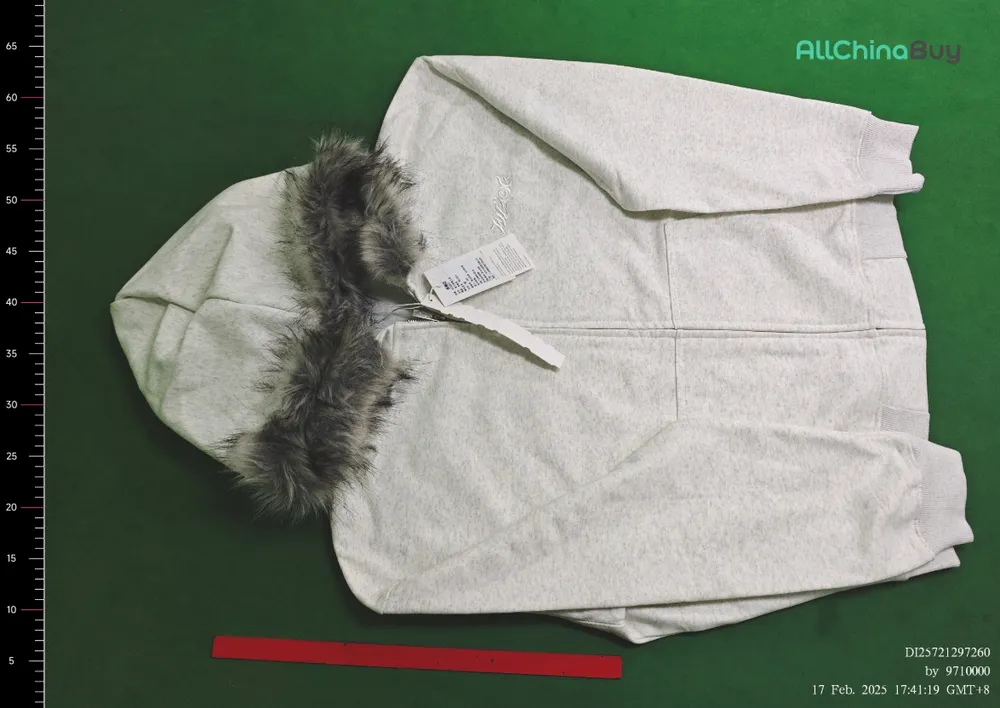 WLNEXT Fur Hoodie (Grey) QC photo 1