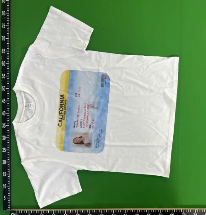 California Drivers License Tee QC photo 1