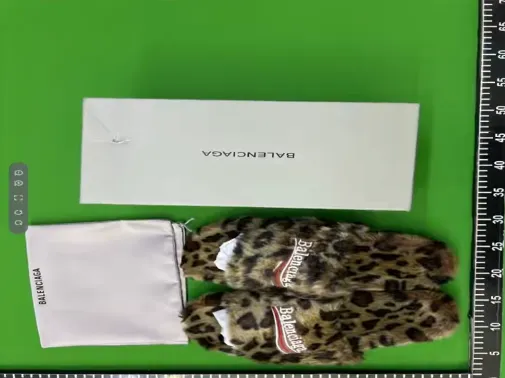 Balenciaga leopard fur slides QC photo 1