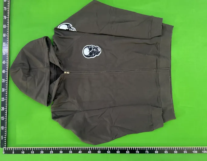 Number Nine Skull Zip-Up Hoodie QC photo 1