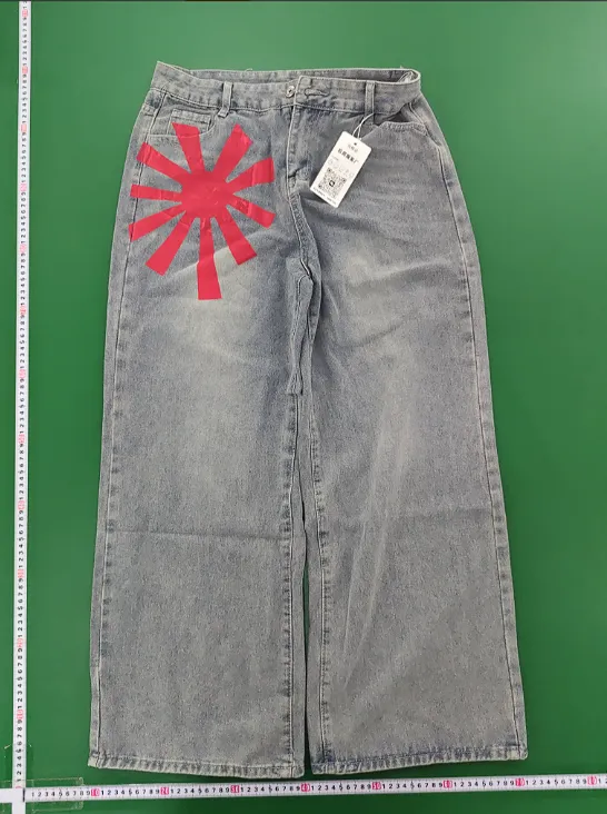 From the street Washed Jeans (Red/Grey) QC photo 1