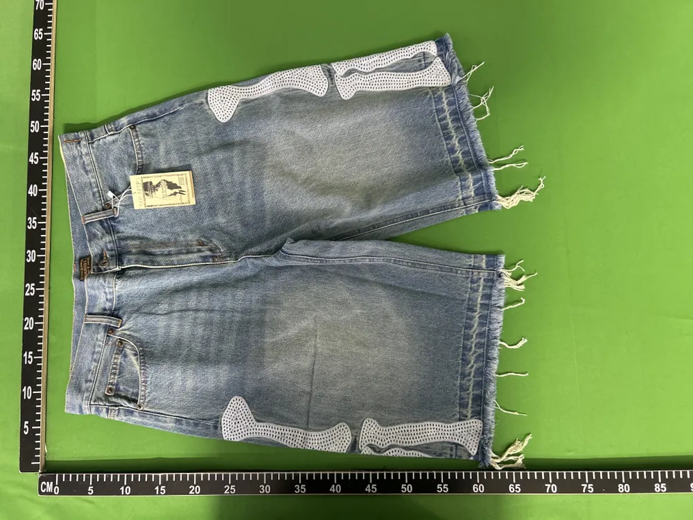 Kapital Skeleton Denim Shorts QC photo 1