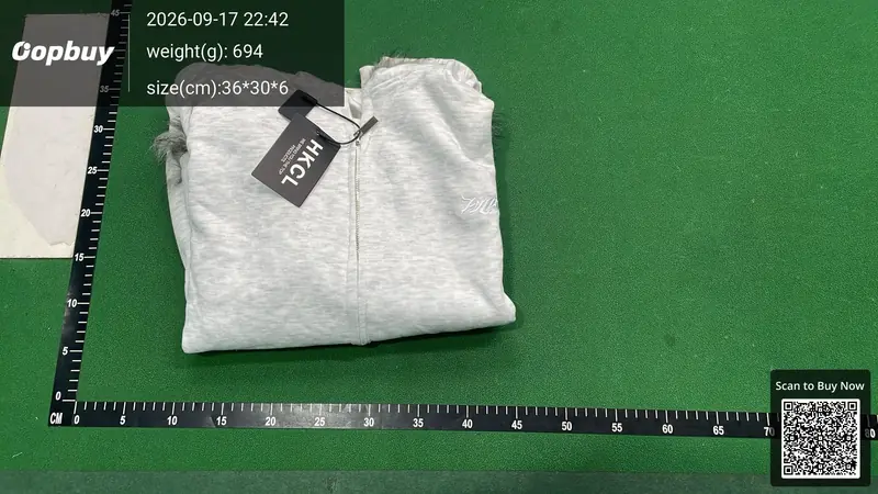 WLNEXT Fur Hoodie (Grey) QC photo 10
