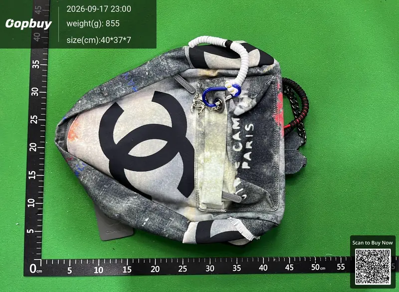 Chanel Graffiti Backpacks QC photo 4