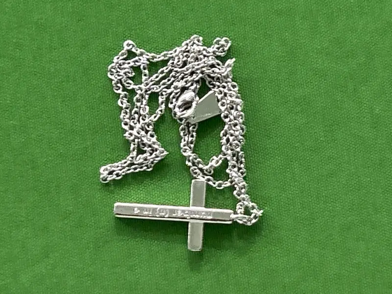 Number Nine cross necklace QC photo 4