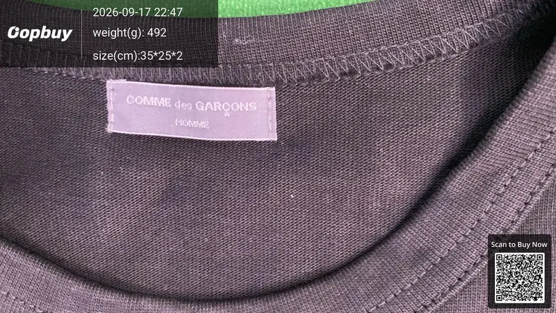 CDG 2001 long sleeve (White) QC photo 6