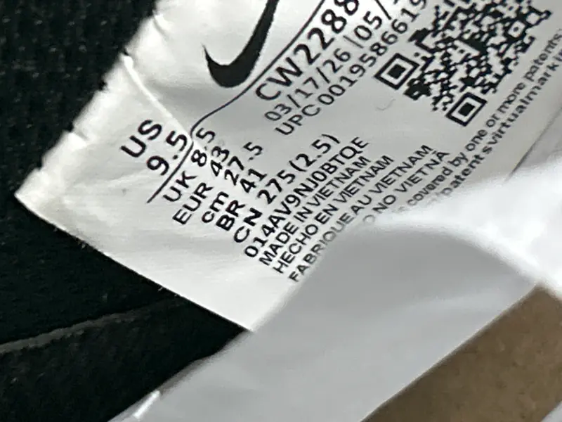 Af1 Low Black QC photo 7