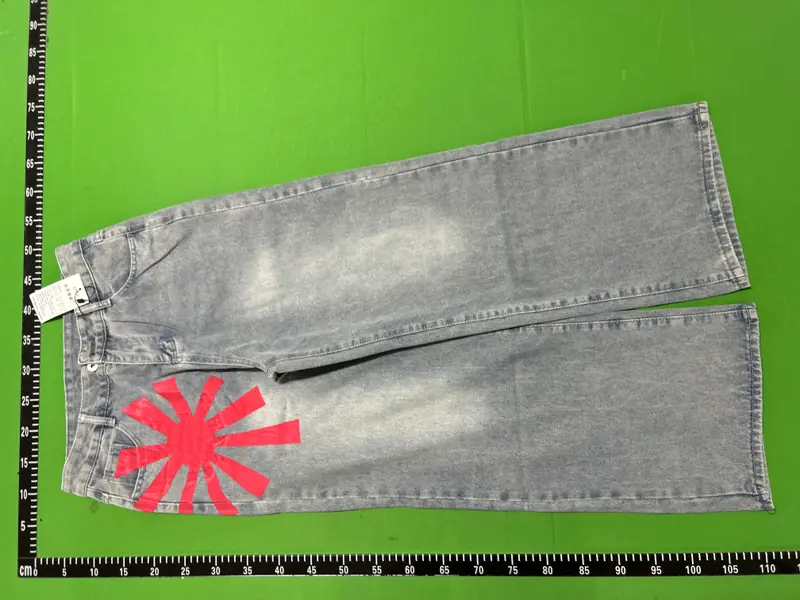 From the street Washed Jeans (Red/Grey) QC photo 4