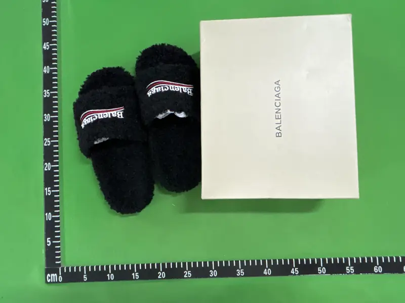 Balenciaga leopard fur slides QC photo 2