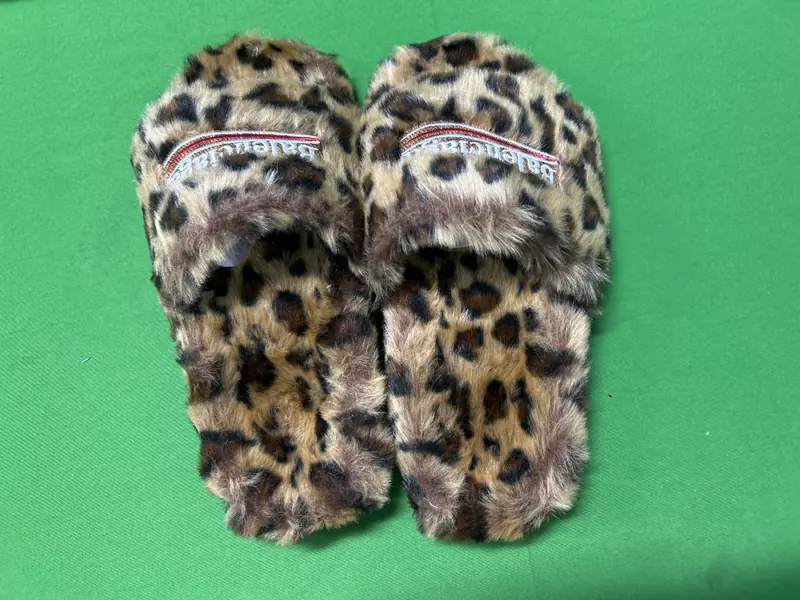 Balenciaga leopard fur slides QC photo 11