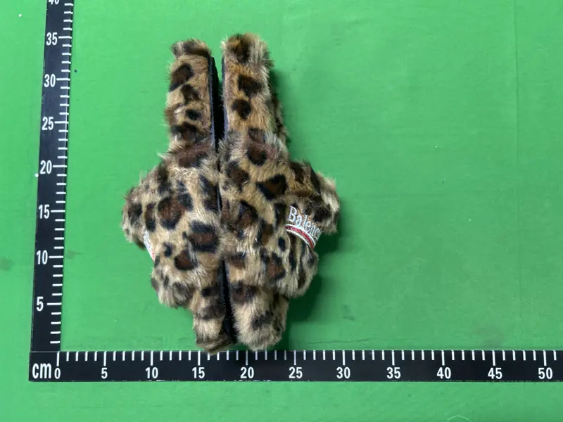 Balenciaga leopard fur slides QC photo 13