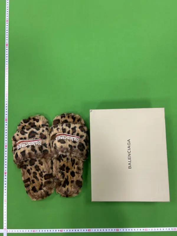 Balenciaga leopard fur slides QC photo 17