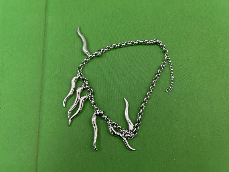 Metal Tooth Necklace QC photo 2