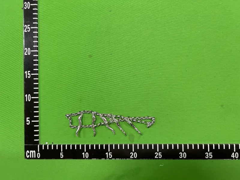 Metal Tooth Necklace QC photo 4
