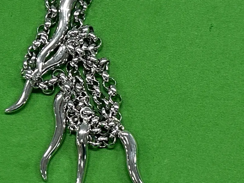 Metal Tooth Necklace QC photo 6