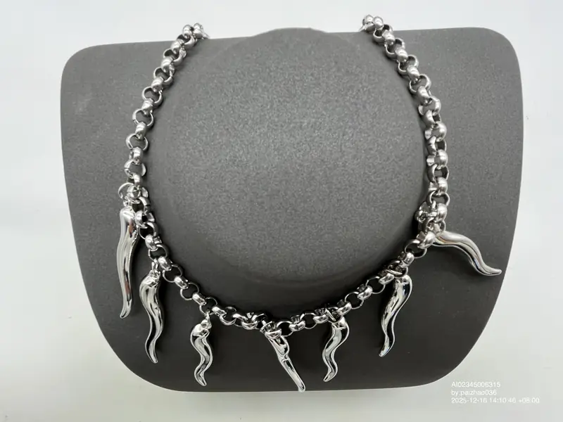 Metal Tooth Necklace QC photo 9