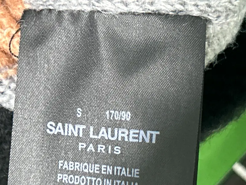 Saint Laurent Striped Mohair Knit Sweater QC photo 4