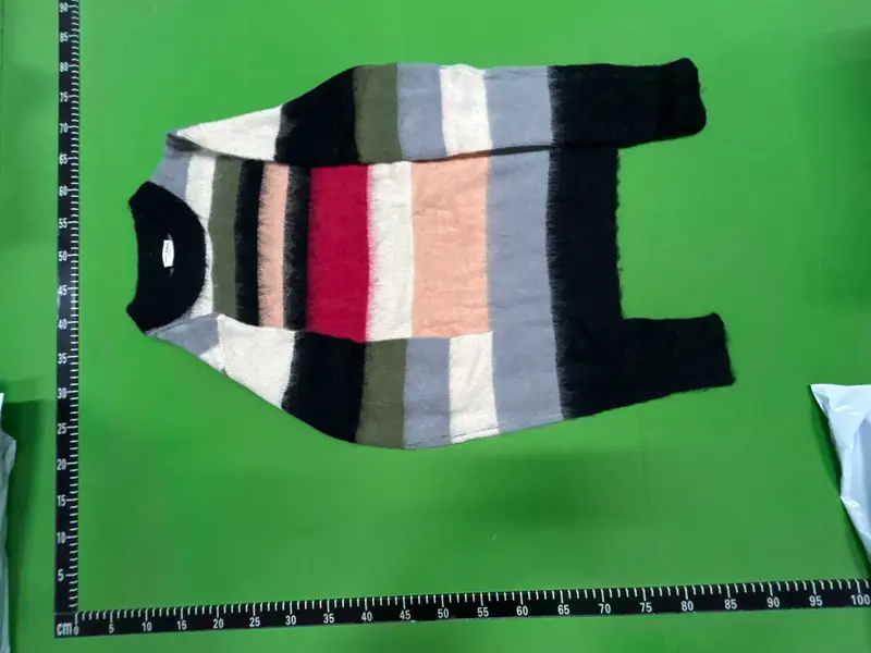 Saint Laurent Striped Mohair Knit Sweater QC photo 6