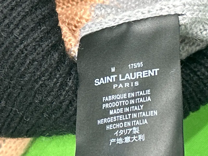 Saint Laurent Striped Mohair Knit Sweater QC photo 8