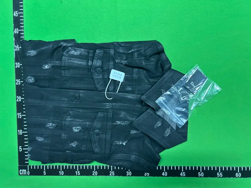 Dior Hedi Slimane Strip Wax Denim Jacket QC photo 1