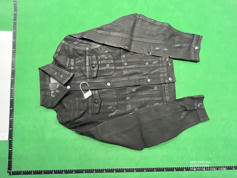 Dior Hedi Slimane Strip Wax Denim Jacket QC photo 15