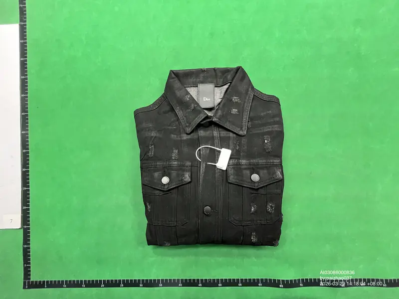 Dior Hedi Slimane Strip Wax Denim Jacket QC photo 17