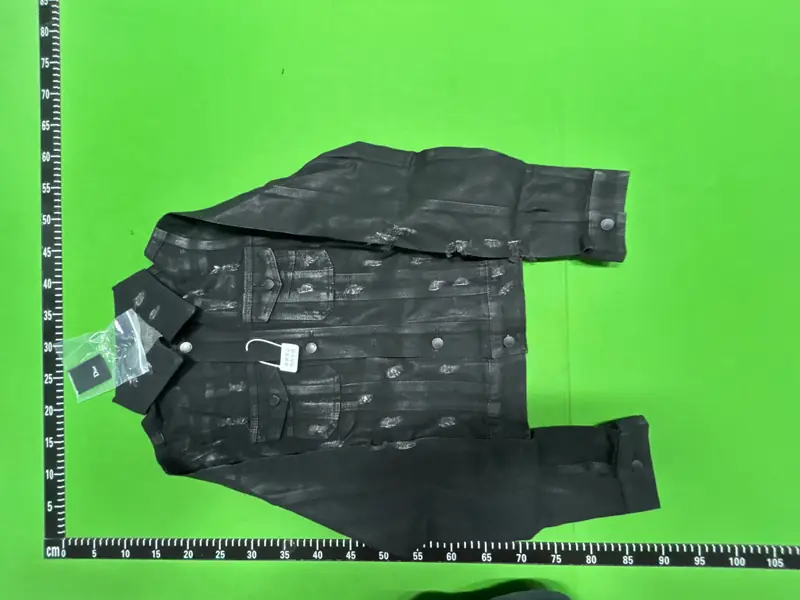 Dior Hedi Slimane Strip Wax Denim Jacket QC photo 2