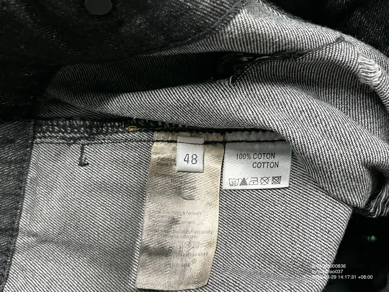 Dior Hedi Slimane Strip Wax Denim Jacket QC photo 20