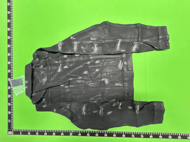 Dior Hedi Slimane Strip Wax Denim Jacket QC photo 3