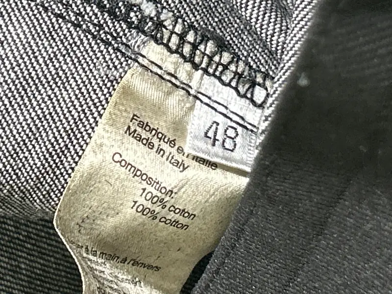 Dior Hedi Slimane Strip Wax Denim Jacket QC photo 6