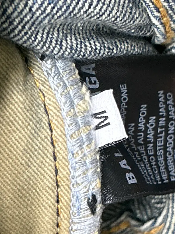 Balenciaga Baggy Jeans (Blue) QC photo 12