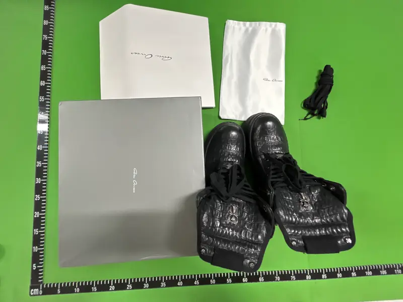 Rick Owens Snakeskin Geobaskets QC photo 10