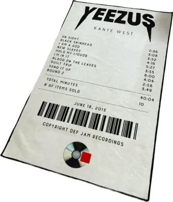 YEEZUS Receipt carpet Rep