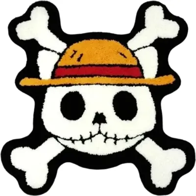 Skull with hat rug Rep