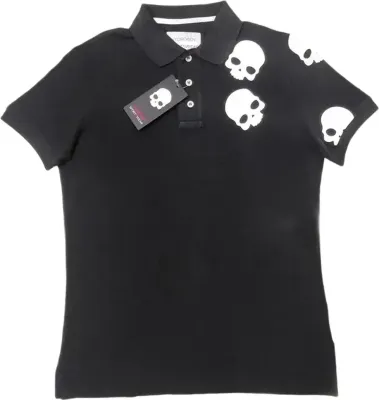 Hydrogen Skulls Patchwork Polo Rep