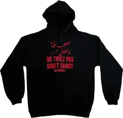 Vetements "Dont Shoot" Hoodie Rep