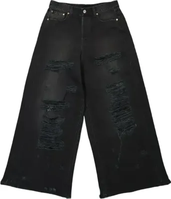 Vetements ripped baggy jeans Rep