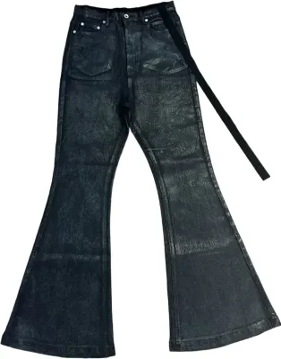 Rick Owens DRKSHDW Waxed Flared Jeans Rep