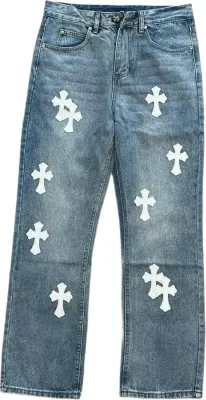 Chrome Hearts jeans (blue white cross) Rep