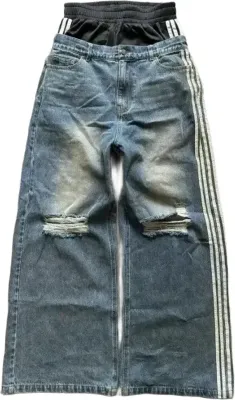Double Waist Adidas Type Jeans Rep
