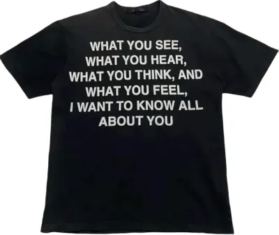 Comme des Garcons x Junya Watanabe SS02 Poem Tee Rep