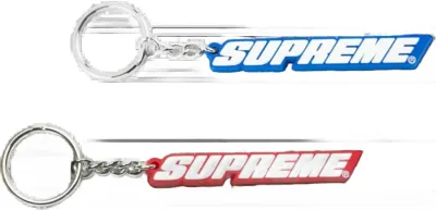 Supreme Bevel Logo KeyChain Rep