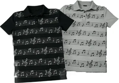 Jaded Music Note Polo Rep