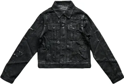 Dior Hedi Slimane Strip Wax Denim Jacket Rep